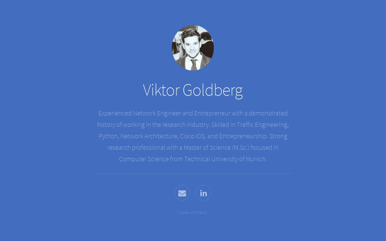 Carrd profile picture for @viktor